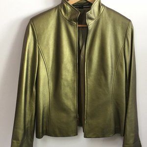 LINDA ALLARD Ellen Tracy Soft Leather Jacket 10